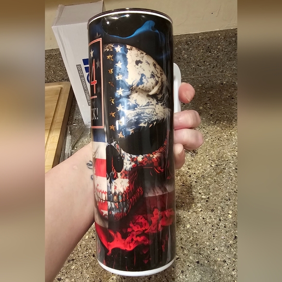 20oz tumbler stainless steel with handle - Picture 6 of 7